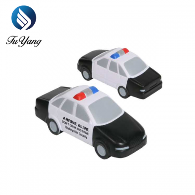 promotional toy print logo custom PU foam Police Car Stress Ball