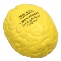 Pu Brain Shape Foam Stress Reliever Ball With Custom Logo